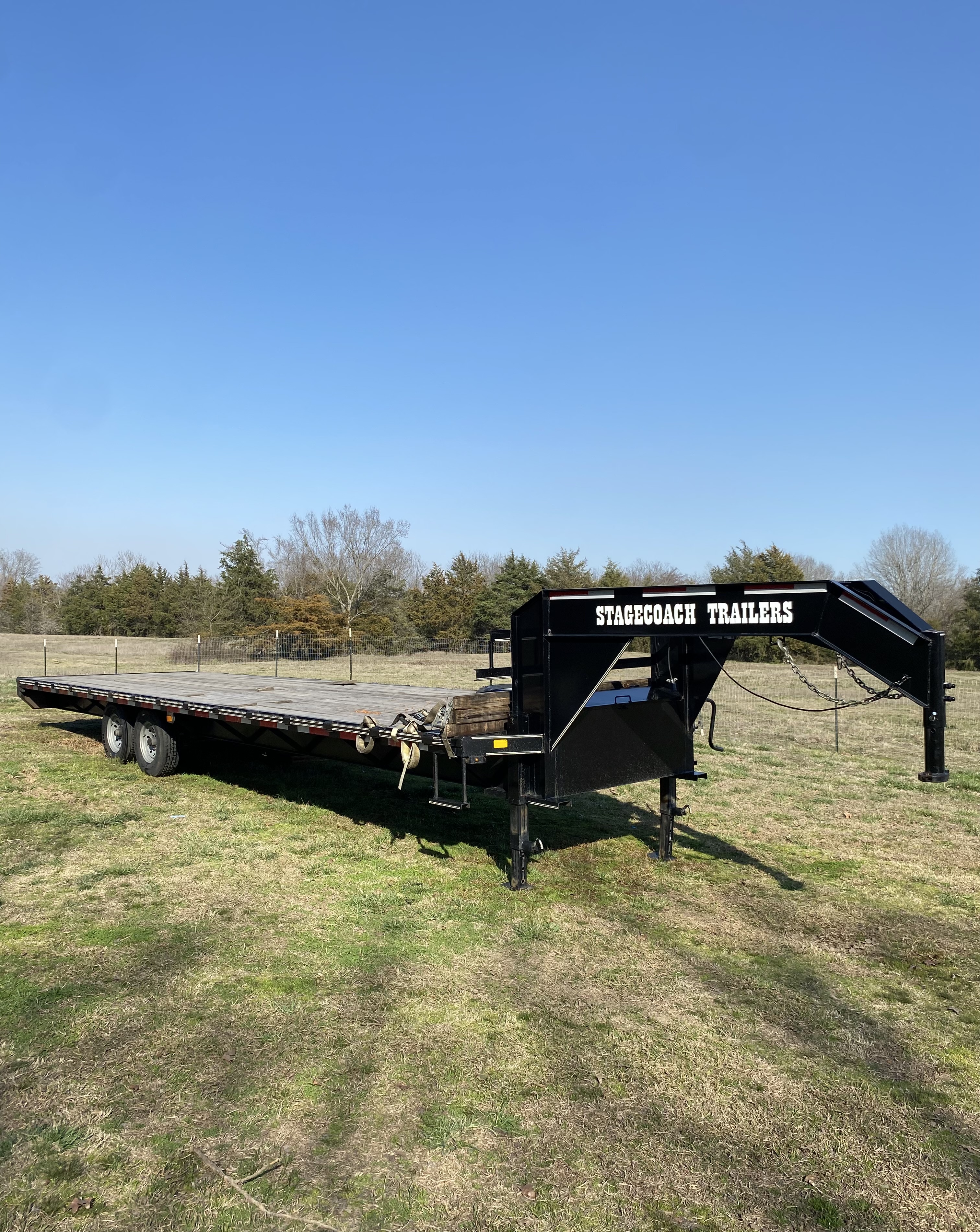 40ft gooseneck trailer for rent at River Valley Trailer Rental in Huntington, Arkansas